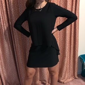 Black BCBG long sleeve dress